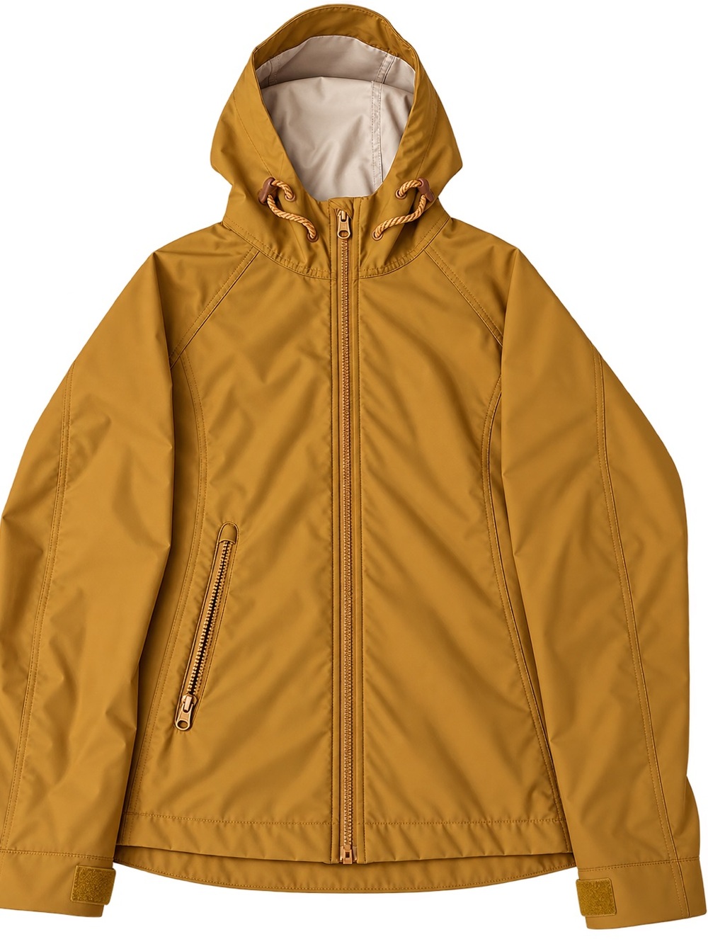 Mountain Warehouse Women’s Mustard Hooded Water-Resistant Jacket Size 8.